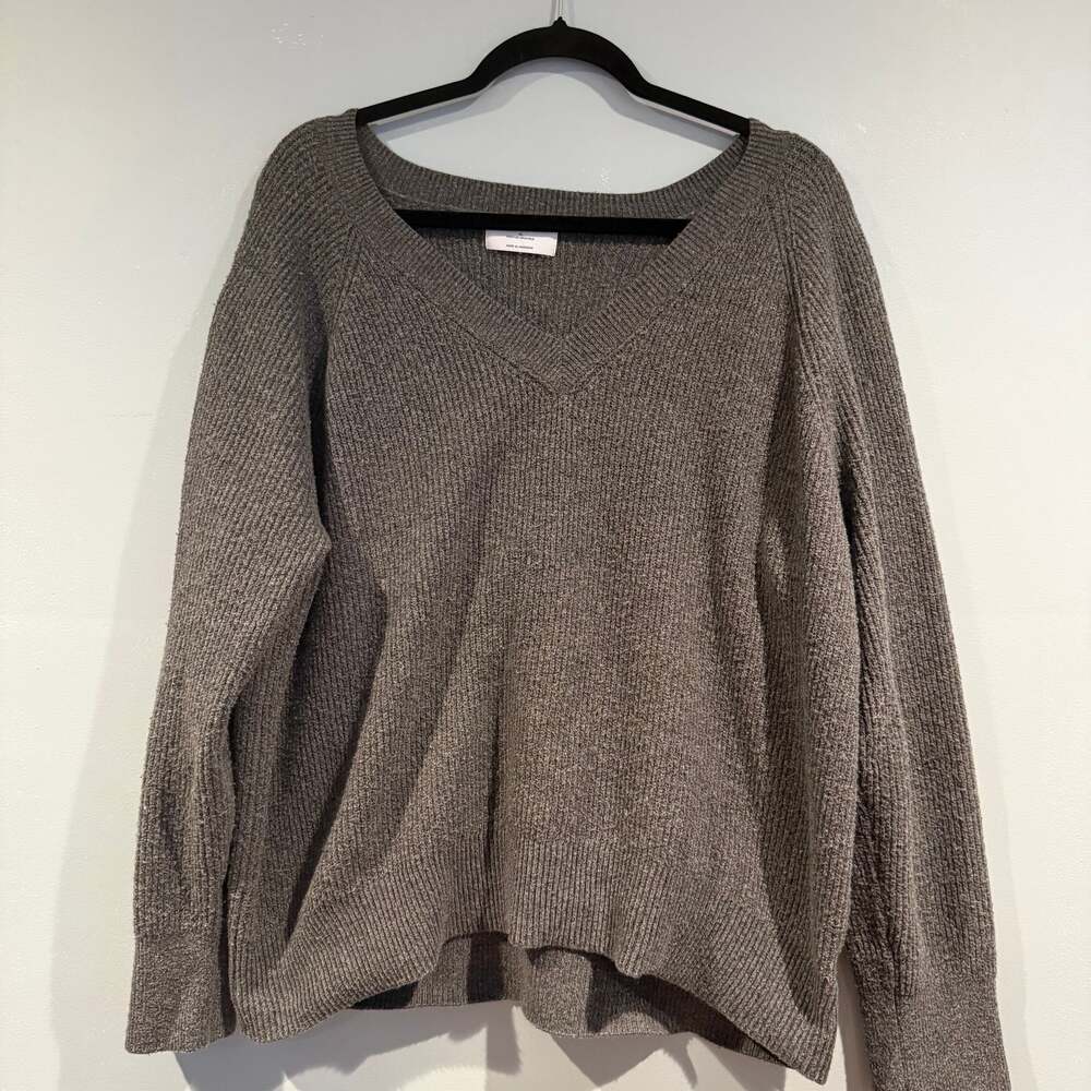 Old Navy Women’s V-Neck Sweater - XL - Dark Gray
